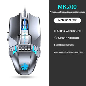 Planet Gates New Mechanical Wired Gaming Mouse 9 Key Macro Definition 12800 DPI Color Backlit Game Player Computer Peripheral for Windows PC