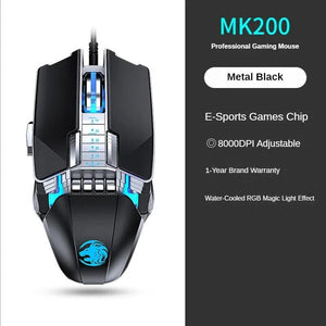 Planet Gates New Mechanical Wired Gaming Mouse 9 Key Macro Definition 12800 DPI Color Backlit Game Player Computer Peripheral for Windows PC