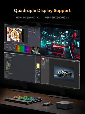 Planet Gates New MINISFORUM UM790 Pro Mini PC AMD Ryzen 9 7940HS Gaming Mini PC Window 11 DDR5 5600MHz USB4 WiFi 6E Desktop Mini Computer