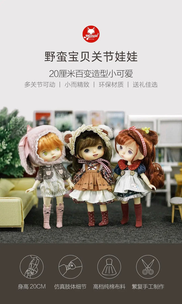 Planet Gates New  Monst Savage Baby Rubber Dolls Height 20 Centimeters Cabinet Delicate Childlike Innocence Lovely Toys 5 styles dolls