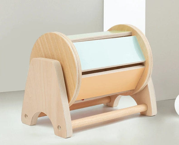 Planet Gates New Montessori Macaroon Color Spinning Drum Match Coin Box Permanent Box Round Rectangular Box Kids Sensory Toys for Baby Gifts