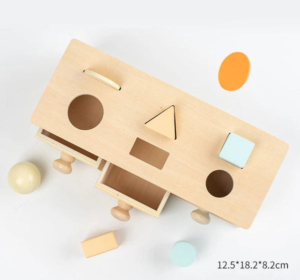 Planet Gates New Montessori Macaroon Color Spinning Drum Match Coin Box Permanent Box Round Rectangular Box Kids Sensory Toys for Baby Gifts
