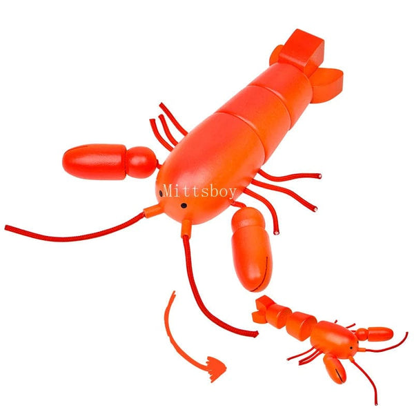 Planet Gates New Montessori Simulation Animal Magnetic Play House Fish Shrimp Crab Shell Seasoning Sashimi Baking Toy Wooden Educational Toys