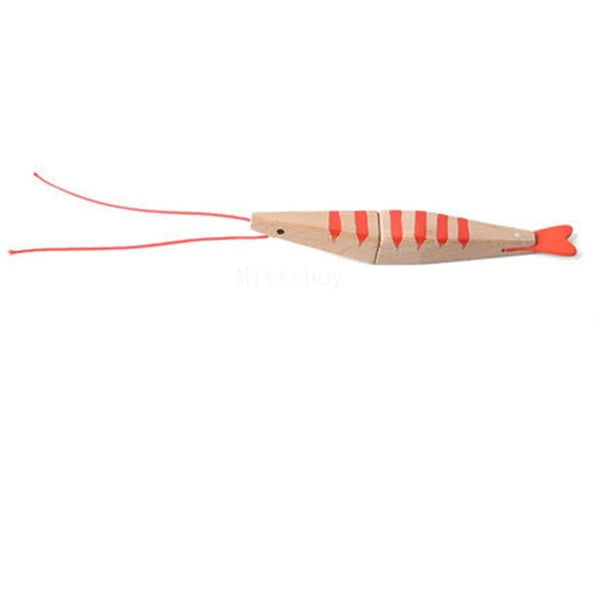 Planet Gates New Montessori Simulation Animal Magnetic Play House Fish Shrimp Crab Shell Seasoning Sashimi Baking Toy Wooden Educational Toys