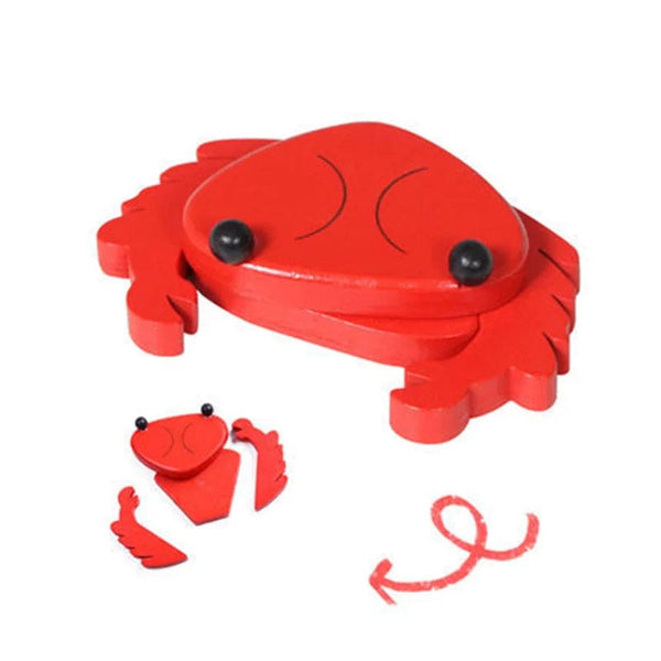 Planet Gates New Montessori Simulation Animal Magnetic Play House Fish Shrimp Crab Shell Seasoning Sashimi Baking Toy Wooden Educational Toys