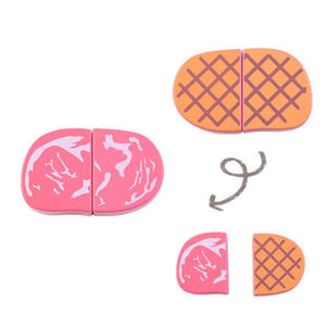 Planet Gates New Montessori Simulation Animal Magnetic Play House Fish Shrimp Crab Shell Seasoning Sashimi Baking Toy Wooden Educational Toys