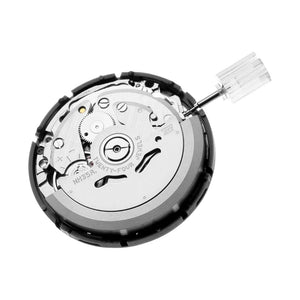 Planet Gates New NH35 24 Jewelry High Accuracy Mechanical Automatic Movement Black Day Date 3 o'clock Crown 3.8'clock Crown