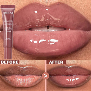 Planet Gates New Nude Red Bean Clear Water Gloss Glass Lip Gloss Moisturizing Chocolate Mirror Gloss Plumping Lip Tint Lip Cream Makeup 12g