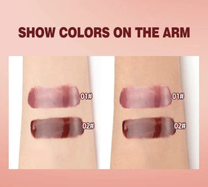Planet Gates New Nude Red Bean Clear Water Gloss Glass Lip Gloss Moisturizing Chocolate Mirror Gloss Plumping Lip Tint Lip Cream Makeup 12g