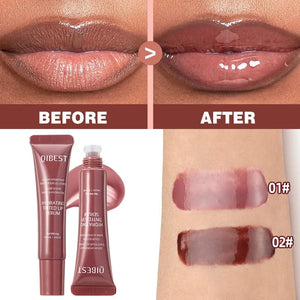 Planet Gates New Nude Red Bean Clear Water Gloss Glass Lip Gloss Moisturizing Chocolate Mirror Gloss Plumping Lip Tint Lip Cream Makeup 12g