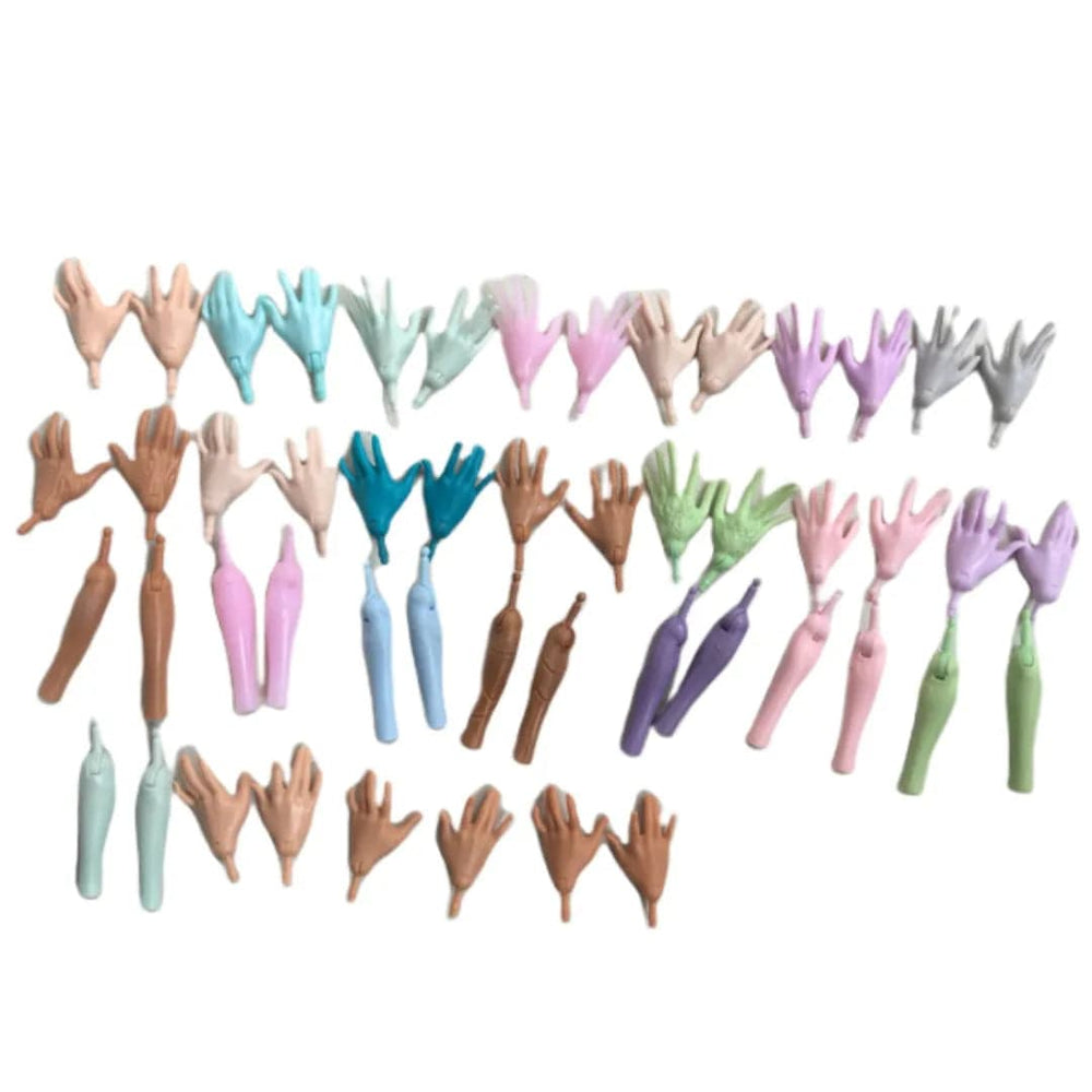 Planet Gates New Original Replacement Doll Hands Monstering High Doll Toy Parts Black Gray Yellow Blue Fishman Doll Hands DIY Toy Accessories