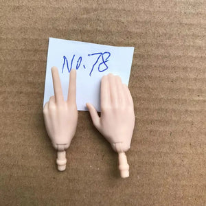 Planet Gates New Original Replacement Doll Hands Monstering High Doll Toy Parts Black Gray Yellow Blue Fishman Doll Hands DIY Toy Accessories