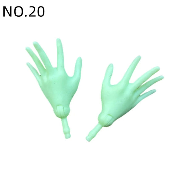 Planet Gates New Original Replacement Doll Hands Monstering High Doll Toy Parts Black Gray Yellow Blue Fishman Doll Hands DIY Toy Accessories