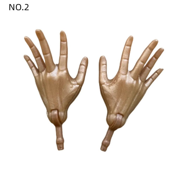 Planet Gates New Original Replacement Doll Hands Monstering High Doll Toy Parts Black Gray Yellow Blue Fishman Doll Hands DIY Toy Accessories