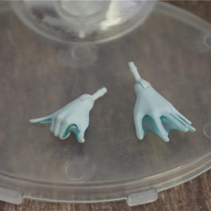 Planet Gates New Original Replacement Doll Hands Monstering High Doll Toy Parts Black Gray Yellow Blue Fishman Doll Hands DIY Toy Accessories