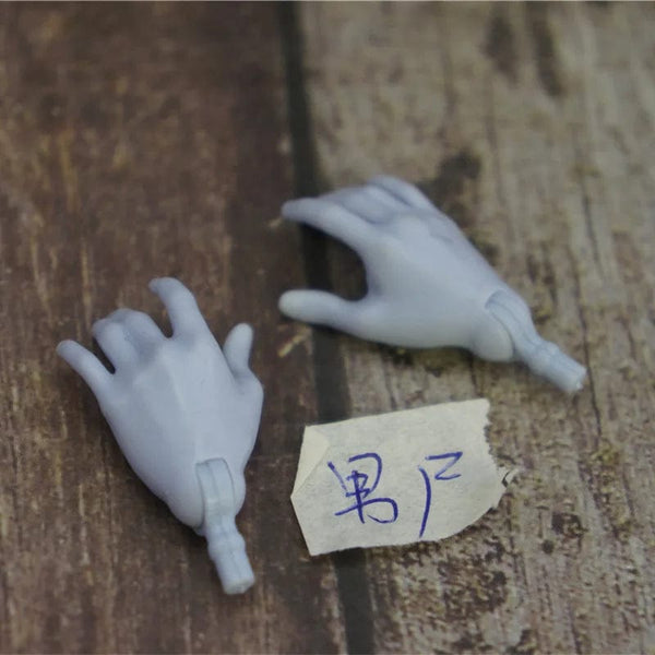 Planet Gates New Original Replacement Doll Hands Monstering High Doll Toy Parts Black Gray Yellow Blue Fishman Doll Hands DIY Toy Accessories