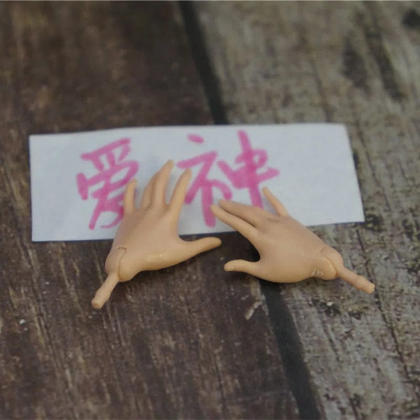 Planet Gates New Original Replacement Doll Hands Monstering High Doll Toy Parts Black Gray Yellow Blue Fishman Doll Hands DIY Toy Accessories