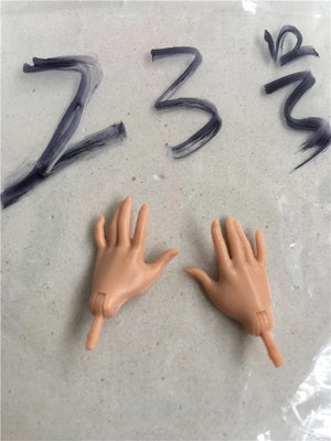 Planet Gates New Original Replacement Doll Hands Monstering High Doll Toy Parts Black Gray Yellow Blue Fishman Doll Hands DIY Toy Accessories