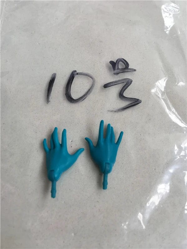 Planet Gates New Original Replacement Doll Hands Monstering High Doll Toy Parts Black Gray Yellow Blue Fishman Doll Hands DIY Toy Accessories