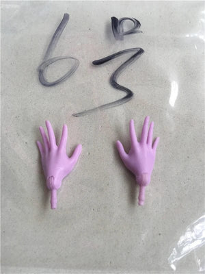 Planet Gates New Original Replacement Doll Hands Monstering High Doll Toy Parts Black Gray Yellow Blue Fishman Doll Hands DIY Toy Accessories