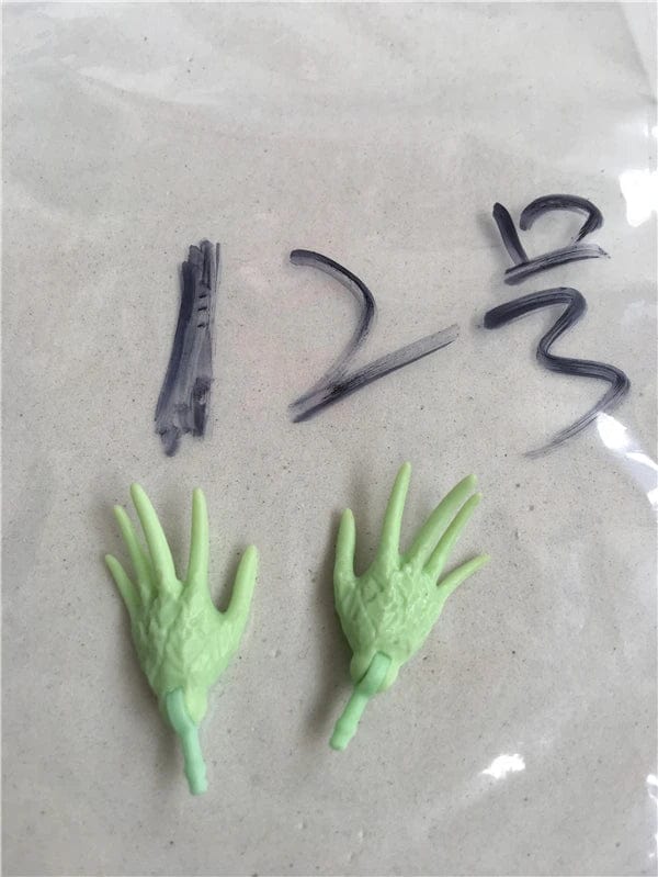 Planet Gates New Original Replacement Doll Hands Monstering High Doll Toy Parts Black Gray Yellow Blue Fishman Doll Hands DIY Toy Accessories