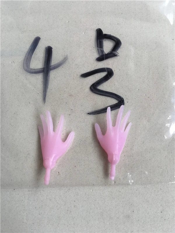 Planet Gates New Original Replacement Doll Hands Monstering High Doll Toy Parts Black Gray Yellow Blue Fishman Doll Hands DIY Toy Accessories