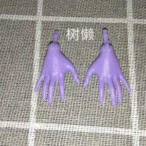 Planet Gates New Original Replacement Doll Hands Monstering High Doll Toy Parts Black Gray Yellow Blue Fishman Doll Hands DIY Toy Accessories