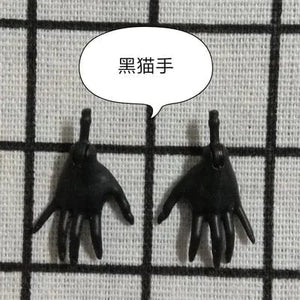 Planet Gates New Original Replacement Doll Hands Monstering High Doll Toy Parts Black Gray Yellow Blue Fishman Doll Hands DIY Toy Accessories