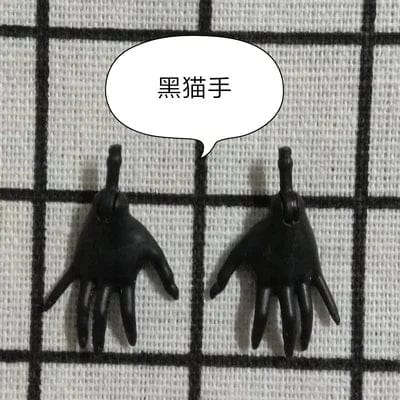 Planet Gates New Original Replacement Doll Hands Monstering High Doll Toy Parts Black Gray Yellow Blue Fishman Doll Hands DIY Toy Accessories