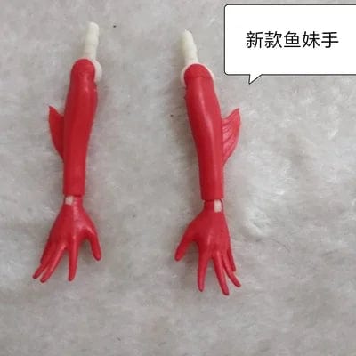 Planet Gates New Original Replacement Doll Hands Monstering High Doll Toy Parts Black Gray Yellow Blue Fishman Doll Hands DIY Toy Accessories