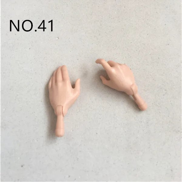 Planet Gates New Original Replacement Doll Hands Monstering High Doll Toy Parts Black Gray Yellow Blue Fishman Doll Hands DIY Toy Accessories