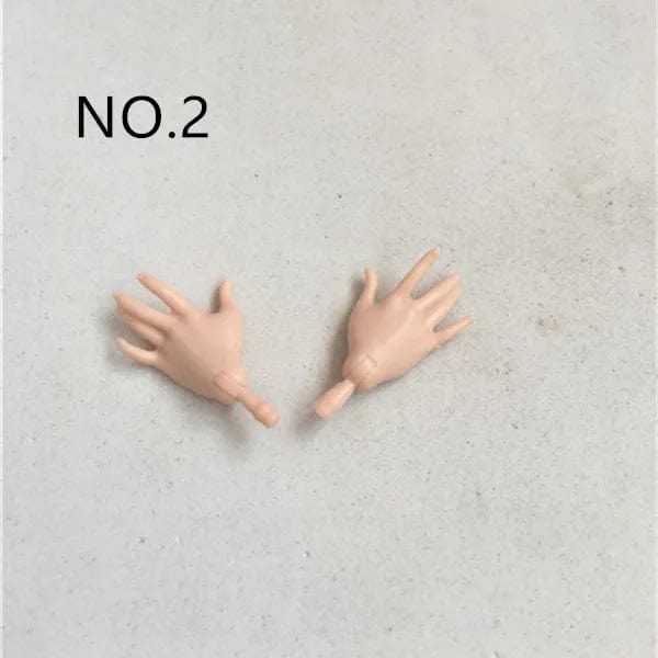 Planet Gates New Original Replacement Doll Hands Monstering High Doll Toy Parts Black Gray Yellow Blue Fishman Doll Hands DIY Toy Accessories