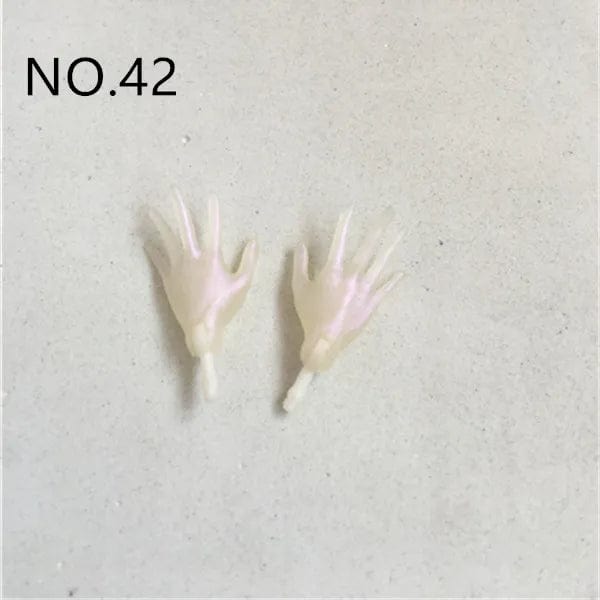 Planet Gates New Original Replacement Doll Hands Monstering High Doll Toy Parts Black Gray Yellow Blue Fishman Doll Hands DIY Toy Accessories