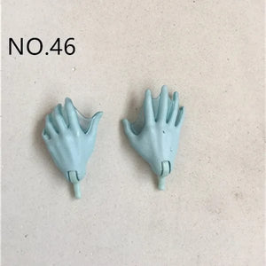 Planet Gates New Original Replacement Doll Hands Monstering High Doll Toy Parts Black Gray Yellow Blue Fishman Doll Hands DIY Toy Accessories