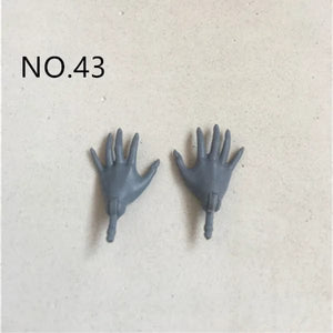 Planet Gates New Original Replacement Doll Hands Monstering High Doll Toy Parts Black Gray Yellow Blue Fishman Doll Hands DIY Toy Accessories