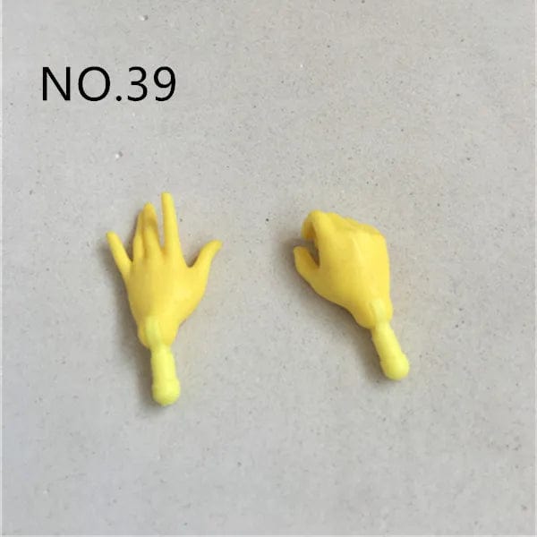 Planet Gates New Original Replacement Doll Hands Monstering High Doll Toy Parts Black Gray Yellow Blue Fishman Doll Hands DIY Toy Accessories