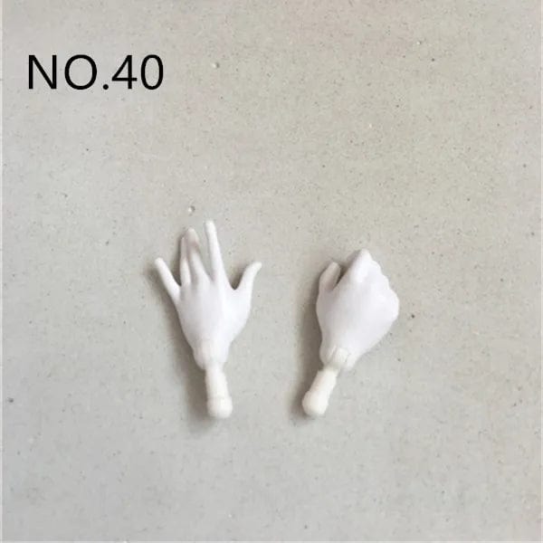 Planet Gates New Original Replacement Doll Hands Monstering High Doll Toy Parts Black Gray Yellow Blue Fishman Doll Hands DIY Toy Accessories