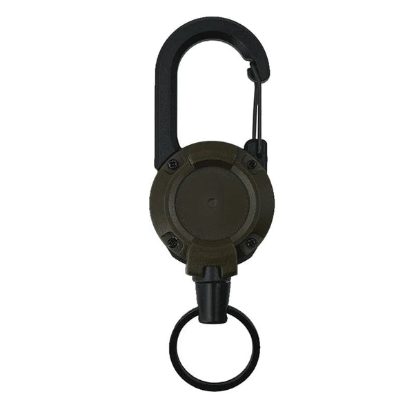 Planet Gates New Outdoor Automatic Retractable Wire Rope Luya Anti-theft Tactical Keychain Telescopic Keychain Retractable Hook Tool