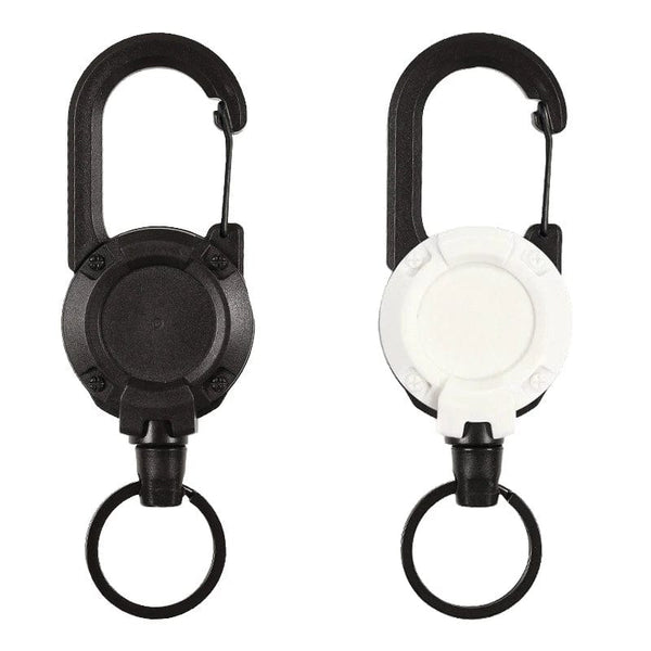 Planet Gates New Outdoor Automatic Retractable Wire Rope Luya Anti-theft Tactical Keychain Telescopic Keychain Retractable Hook Tool