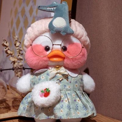 Planet Gates New plush Cute Lalafanfan Duck Cafe Duck 30cm Doll Plush Toy Stuffed Soft Doll Kawaii Animal Pillow Birthday Gift for Kids