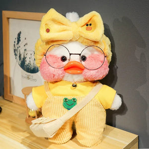 Planet Gates New plush Cute Lalafanfan Duck Cafe Duck 30cm Doll Plush Toy Stuffed Soft Doll Kawaii Animal Pillow Birthday Gift for Kids
