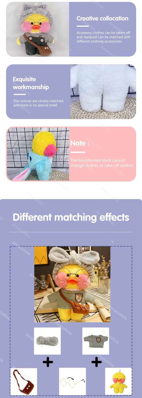 Planet Gates New plush Cute Lalafanfan Duck Cafe Duck 30cm Doll Plush Toy Stuffed Soft Doll Kawaii Animal Pillow Birthday Gift for Kids