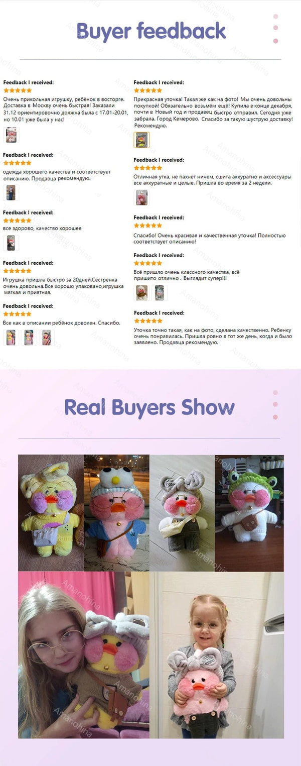 Planet Gates New plush Cute Lalafanfan Duck Cafe Duck 30cm Doll Plush Toy Stuffed Soft Doll Kawaii Animal Pillow Birthday Gift for Kids