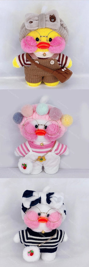 Planet Gates New plush Cute Lalafanfan Duck Cafe Duck 30cm Doll Plush Toy Stuffed Soft Doll Kawaii Animal Pillow Birthday Gift for Kids