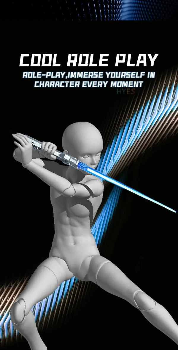 Planet Gates New Retractable Lightsaber Finger Rotating Laser Sword Flash Luminous Sound Cosplay Props Duels Battle Toy Gifts For Kids Adults