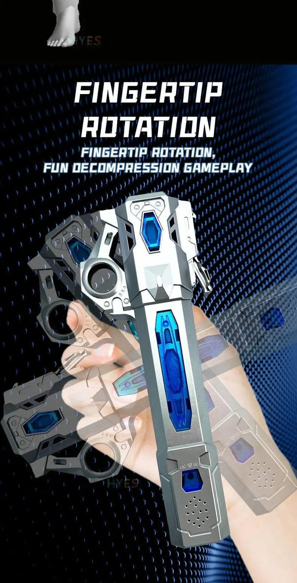 Planet Gates New Retractable Lightsaber Finger Rotating Laser Sword Flash Luminous Sound Cosplay Props Duels Battle Toy Gifts For Kids Adults