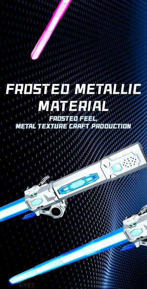 Planet Gates New Retractable Lightsaber Finger Rotating Laser Sword Flash Luminous Sound Cosplay Props Duels Battle Toy Gifts For Kids Adults