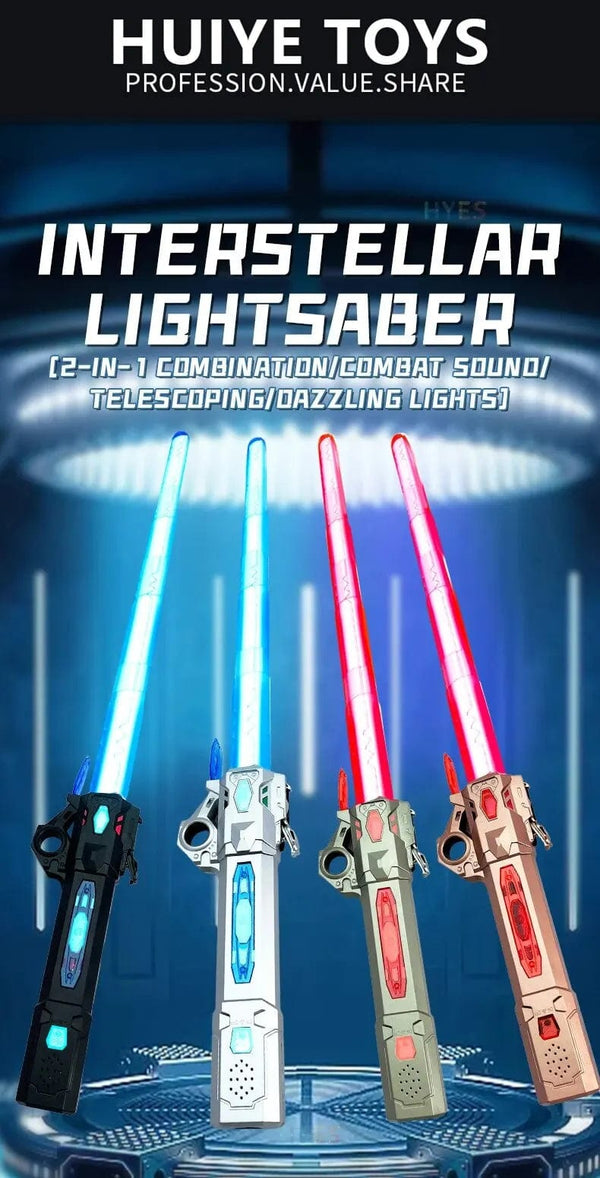 Planet Gates New Retractable Lightsaber Finger Rotating Laser Sword Flash Luminous Sound Cosplay Props Duels Battle Toy Gifts For Kids Adults