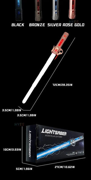 Planet Gates New Retractable Lightsaber Finger Rotating Laser Sword Flash Luminous Sound Cosplay Props Duels Battle Toy Gifts For Kids Adults