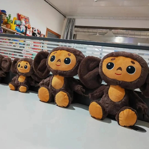 Planet Gates New Russia Anime Cheburashka Plush Doll Big Eyes Monkey Чебурашка Stuffed Plushie Toys Lovely Appease Pillow For Kids Gifts